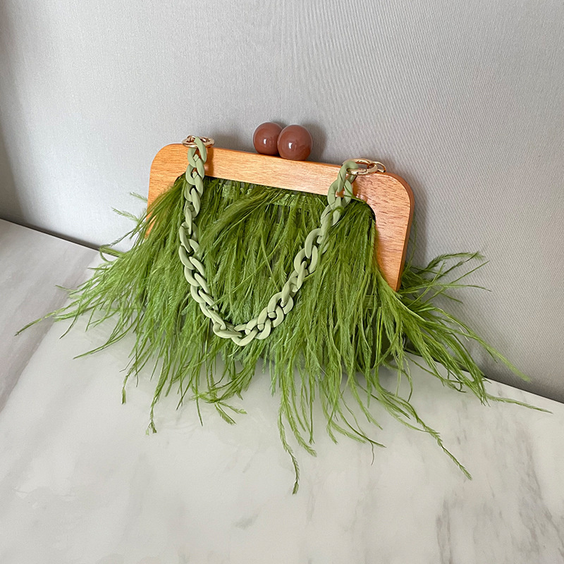 Women'S Bags Holiday - حقيبة يد فاخرة جديدة من ريش