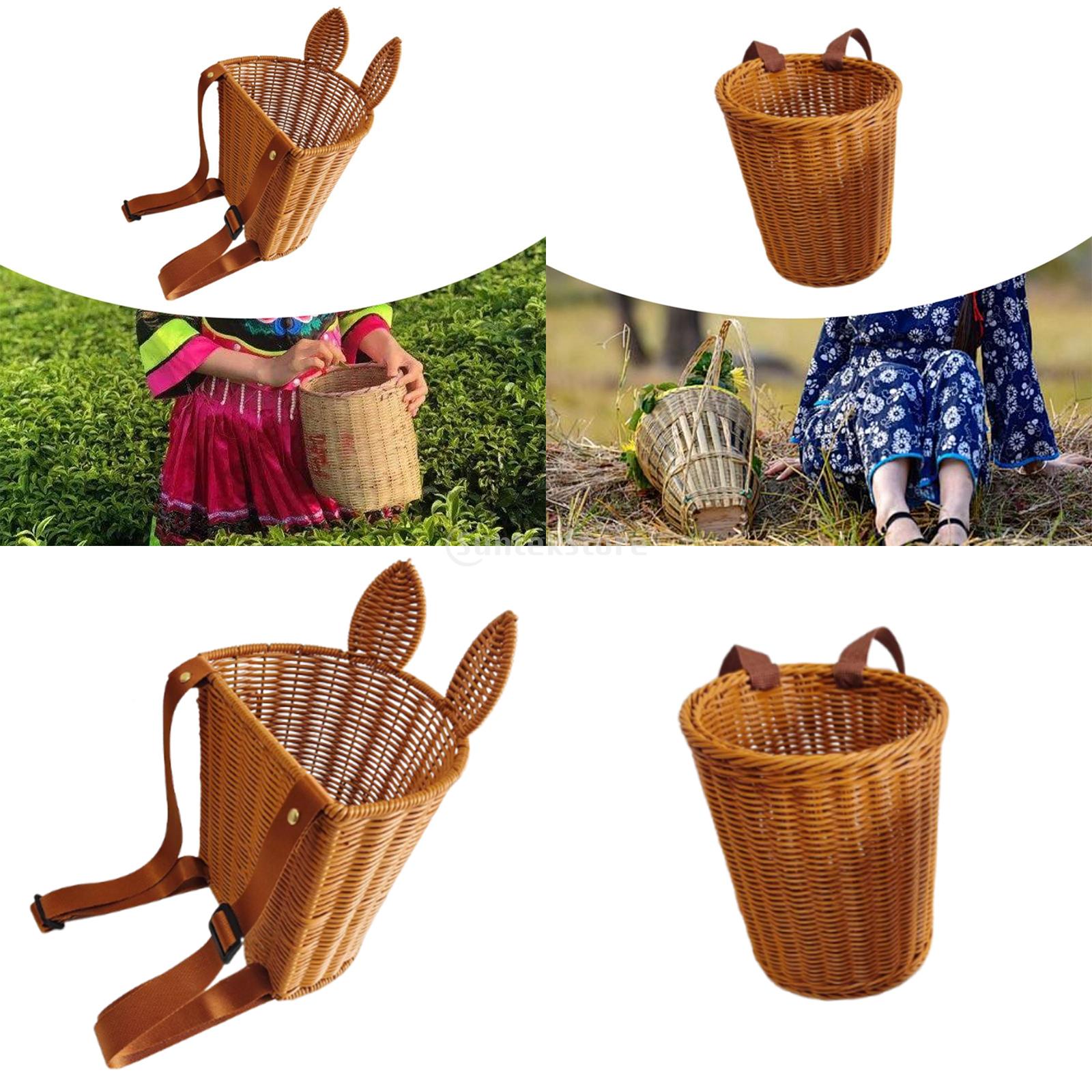 Basket Bag Wicker - ريفي سلة الظهر مزرعة التخييم الصيد