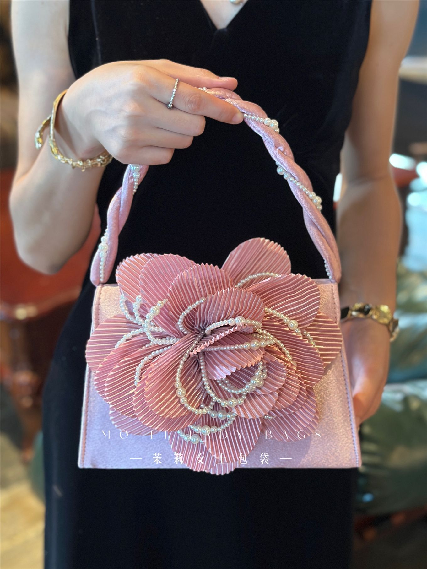 Women'S Bags Holiday - حقيبة يد فرنسية بتصميم أوراق الزهور،