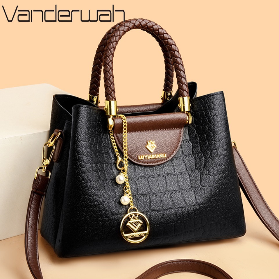 Women Bags In Sale - المنسوجة مقبض العلامة التجارية حقيقية عالية
