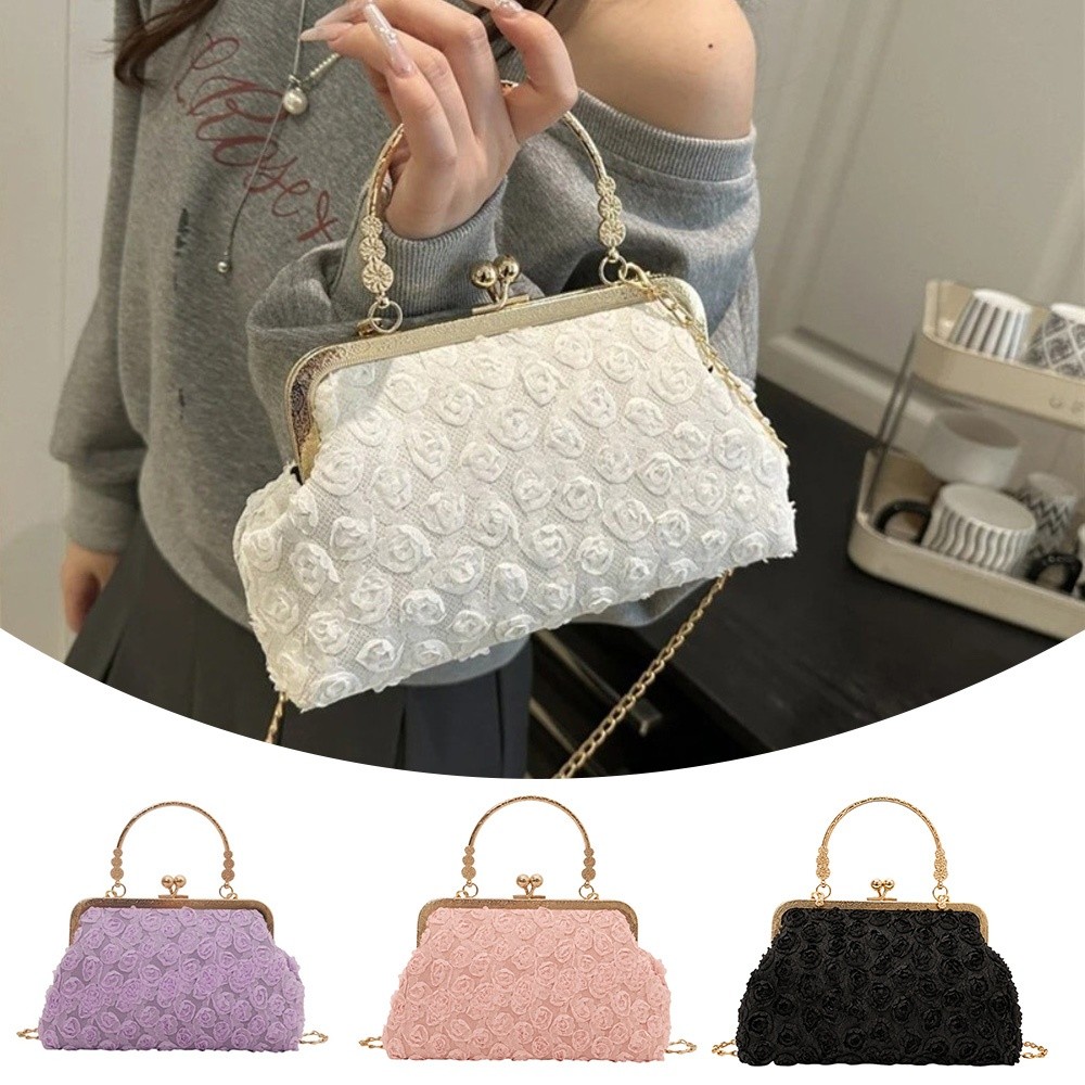 Women'S Bags Holiday - حقيبة كتف فاخرة بتصميم زهرة ثلاثية