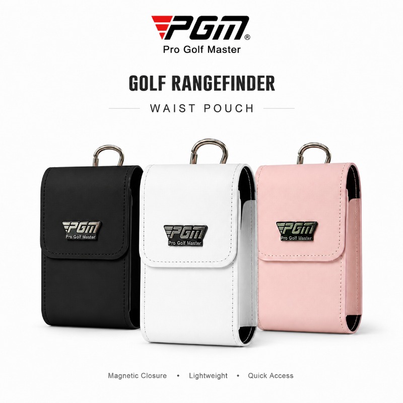 Women Bags Leather - حقيبة خصر مغناطيسية للجولف من PGM،