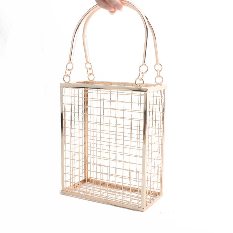 الربيع والصيف حقيبة كتف معدنية - مراجعة Clutch Bag Evening وسعره