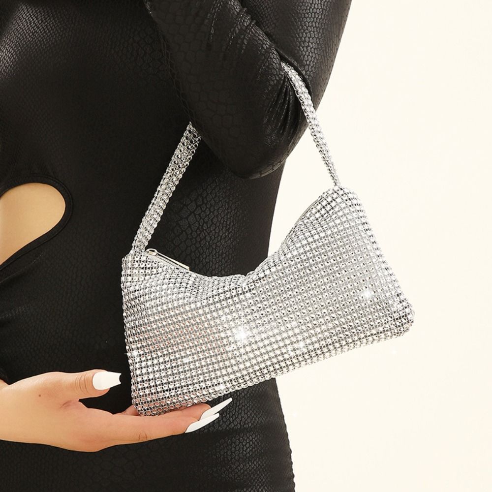 حقيبة سهرة فرنسية لامعة صغيرة، - مراجعة Clutch Bag Evening وسعره