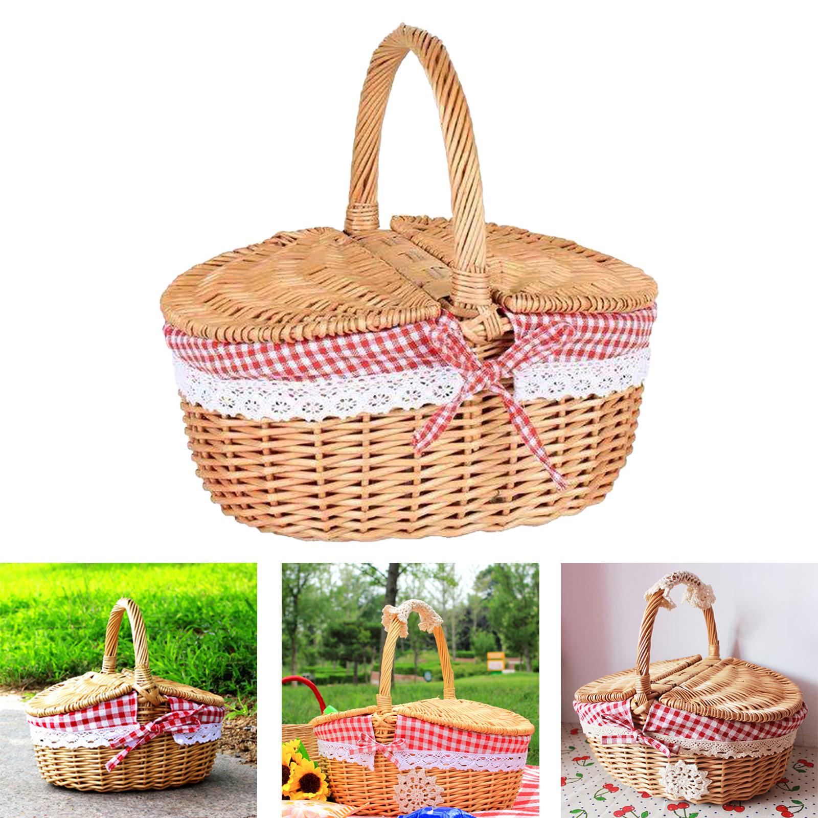 سلة نزهة من الخيزران المنسوجة  - مراجعة Basket Bag Wicker وسعره