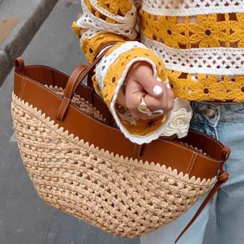 العلامة التجارية جوفاء المنسوج - مراجعة Women'S Raffia Bags وسعره