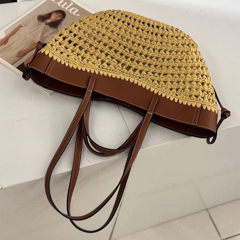 العلامة التجارية جوفاء المنسوج - مراجعة Women'S Raffia Bags وسعره