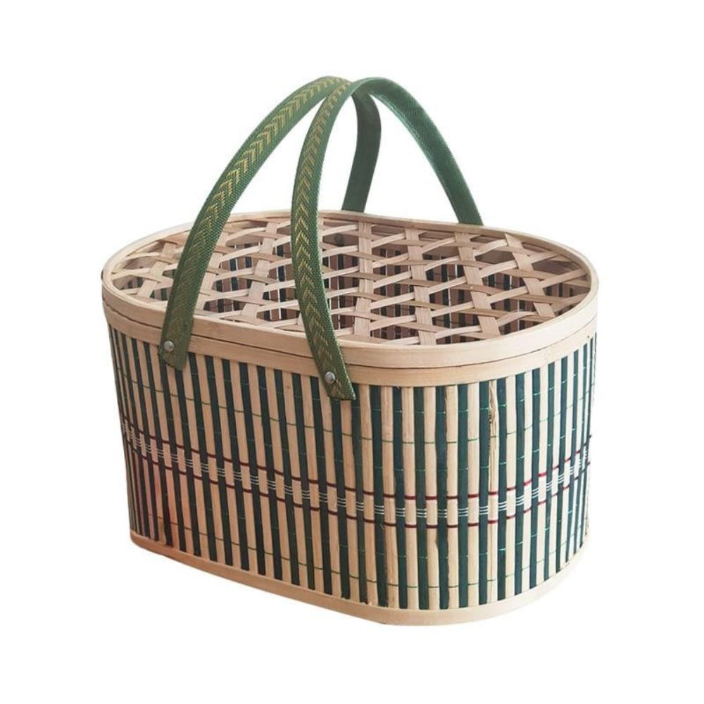 سلة متينة مصنوعة يدويًا من الخ - مراجعة Basket Bag Wicker وسعره