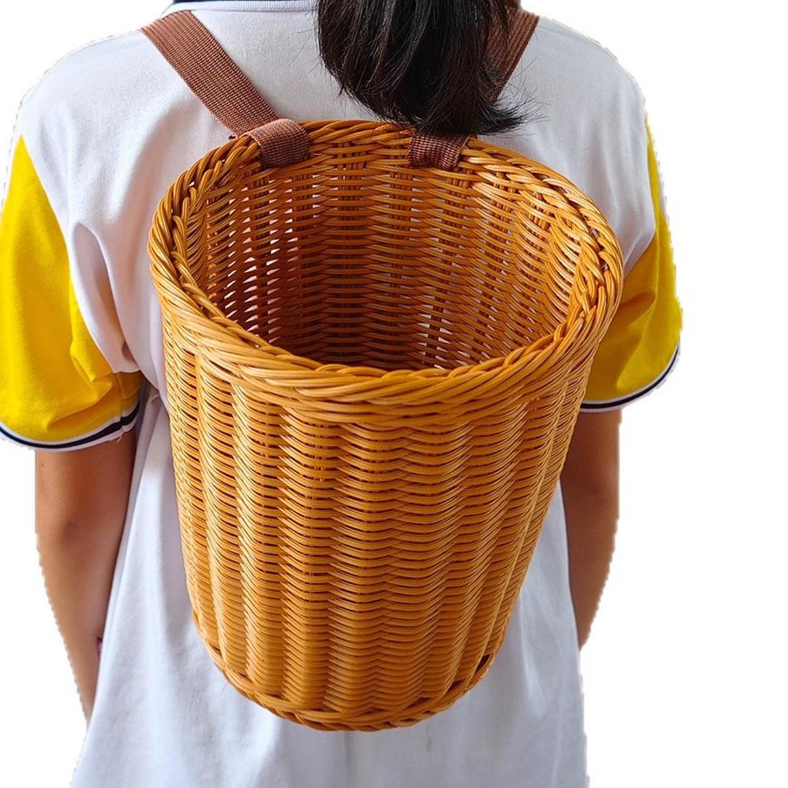 ريفي سلة الظهر مزرعة التخييم ا - مراجعة Basket Bag Wicker وسعره
