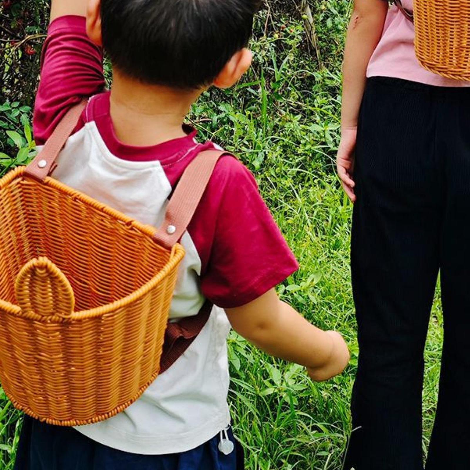 ريفي سلة الظهر مزرعة التخييم ا - مراجعة Basket Bag Wicker وسعره
