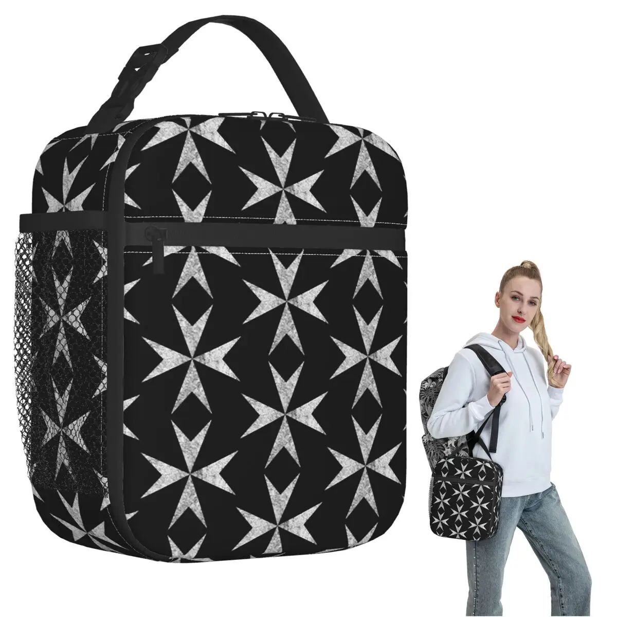 حقيبة غداء معزولة على شكل صليب - مراجعة Women Bags Malta وسعره