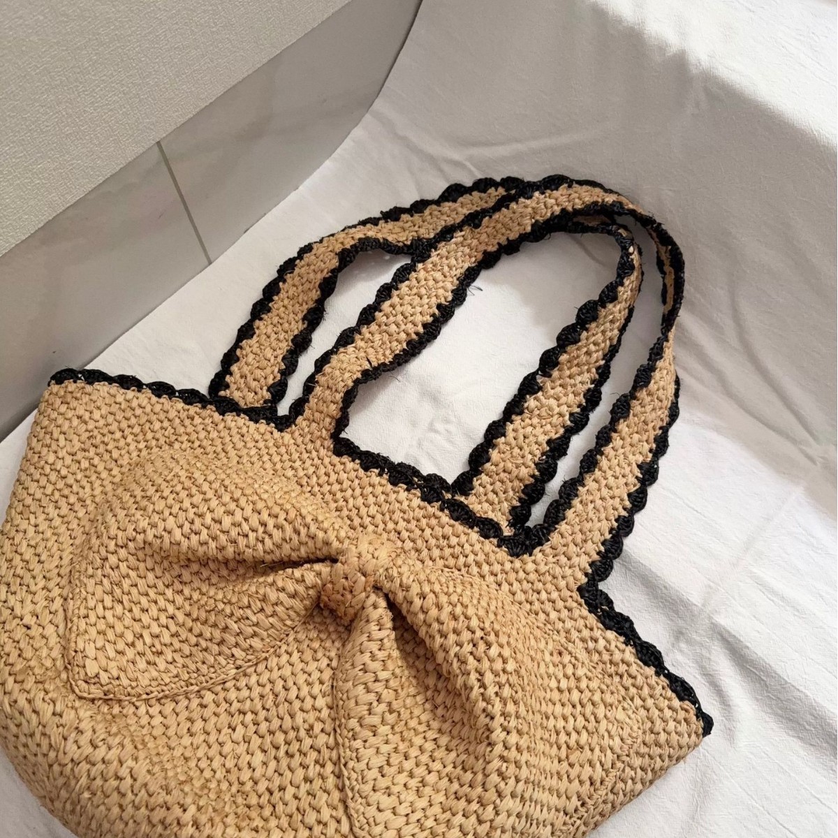 حقيبة يد نسائية كبيرة من القش  - مراجعة Women'S Raffia Bags وسعره