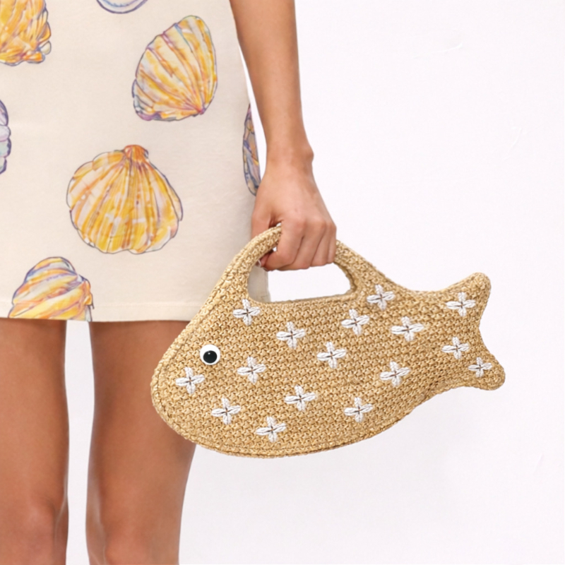 حقيبة يد نسائية منسوجة من القش - مراجعة Women'S Raffia Bags وسعره