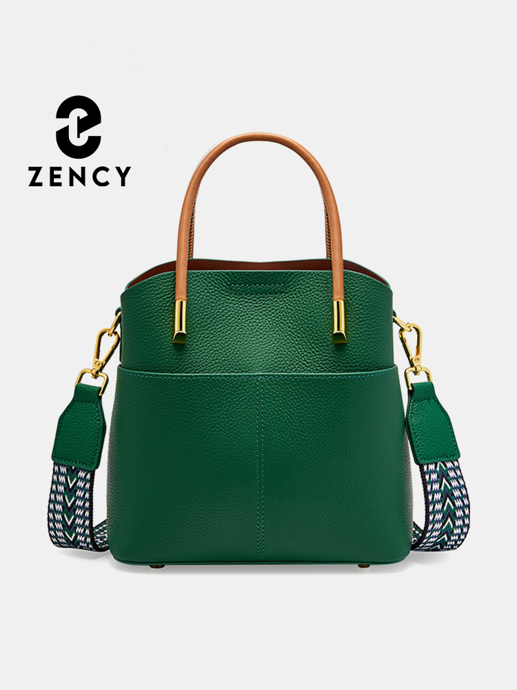حقيبة دلو من الجلد الطبيعي عال - مراجعة Women Bags Green وسعره