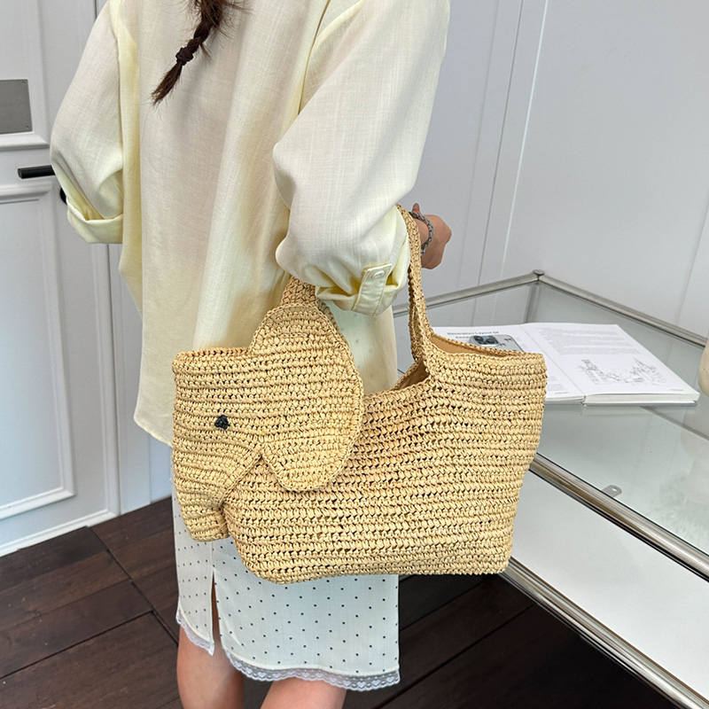 حقيبة يد من القش المنسوج يدويً - مراجعة Women'S Raffia Bags وسعره