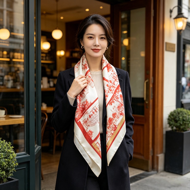 وشاح مربع فاخر من حرير التوت ا - مراجعة Women Bags Daily Use وسعره