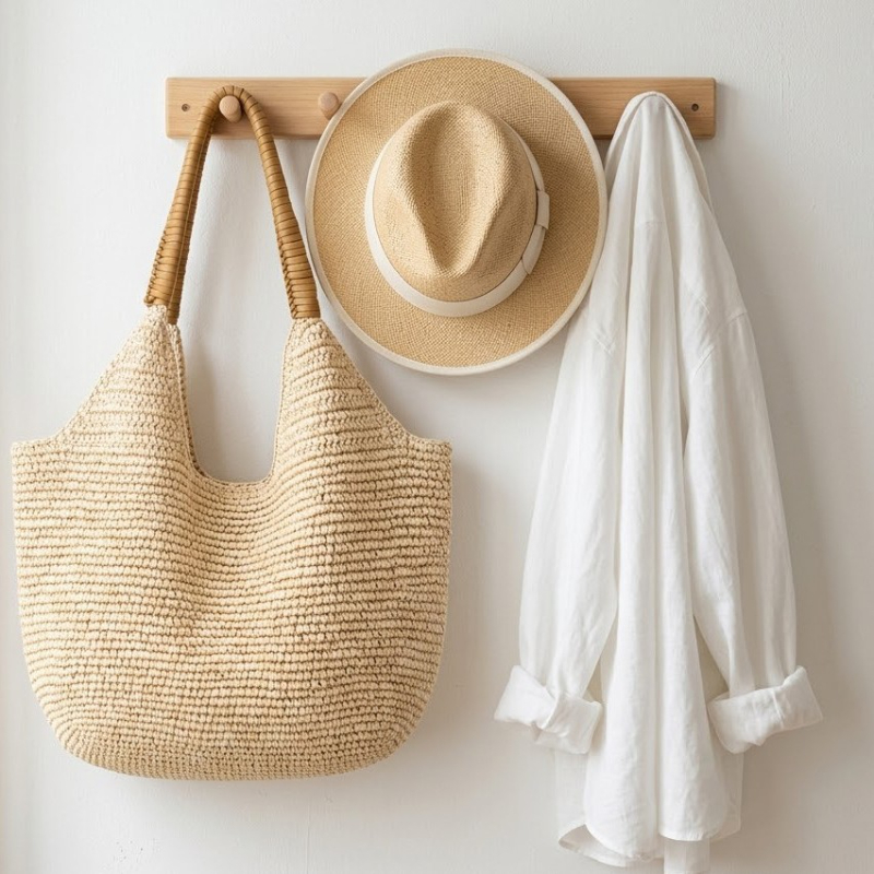 حقيبة كتف منسوجة من القش، حقيب - مراجعة Women'S Raffia Bags وسعره