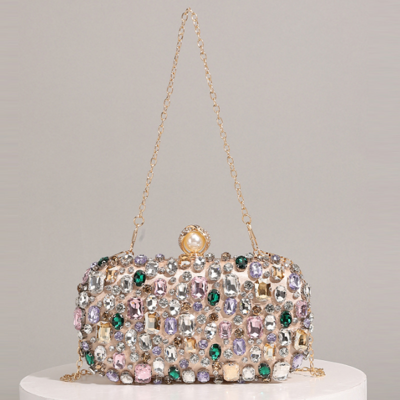 حقيبة سهرة نسائية جديدة مرصعة  - مراجعة Clutch Bag Evening وسعره