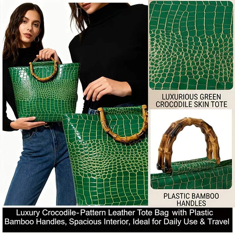 حقيبة يد نسائية فاخرة من الجلد - مراجعة Women Bags Green وسعره