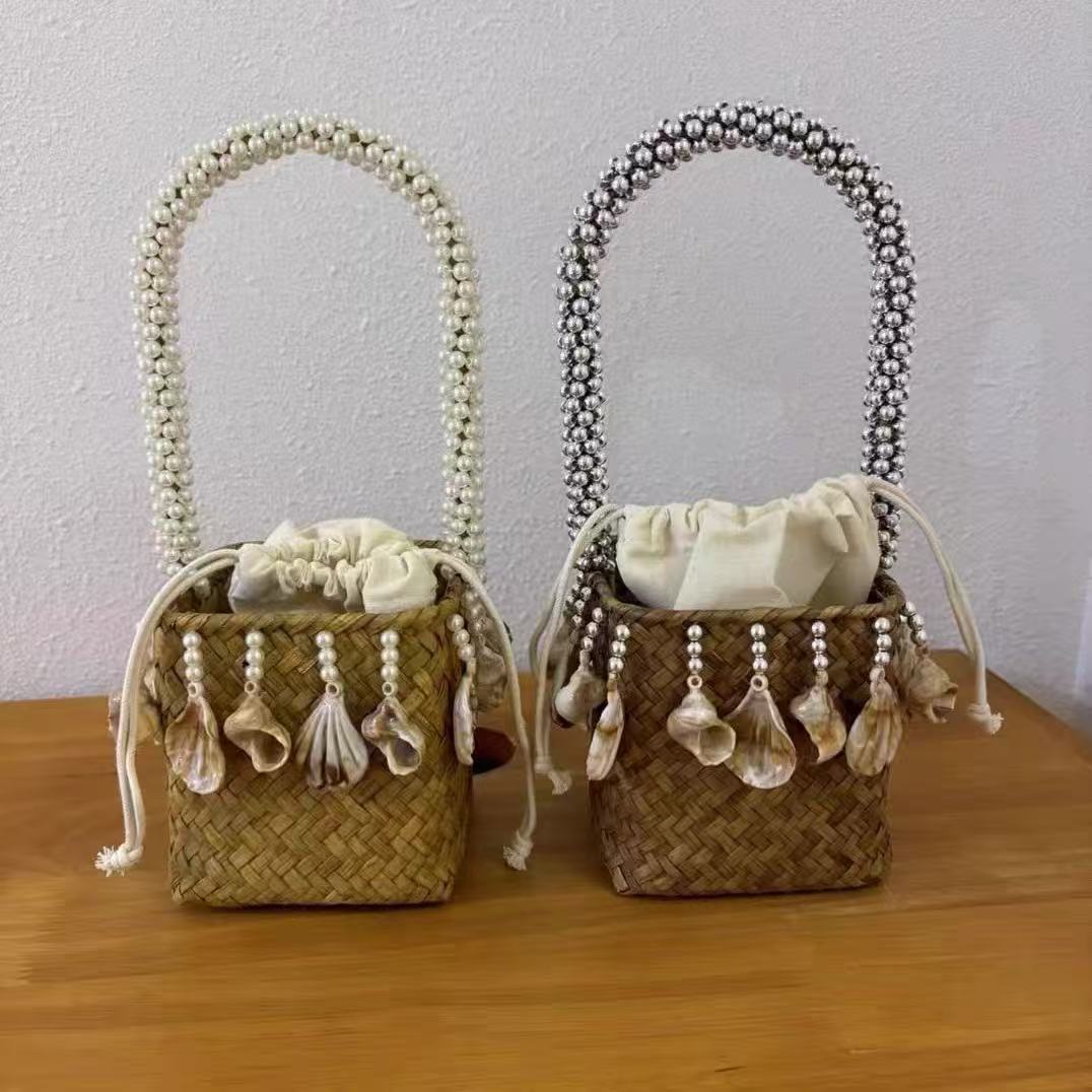 حقائب نسائية من الخيزران المنس - مراجعة Basket Bag Wicker وسعره