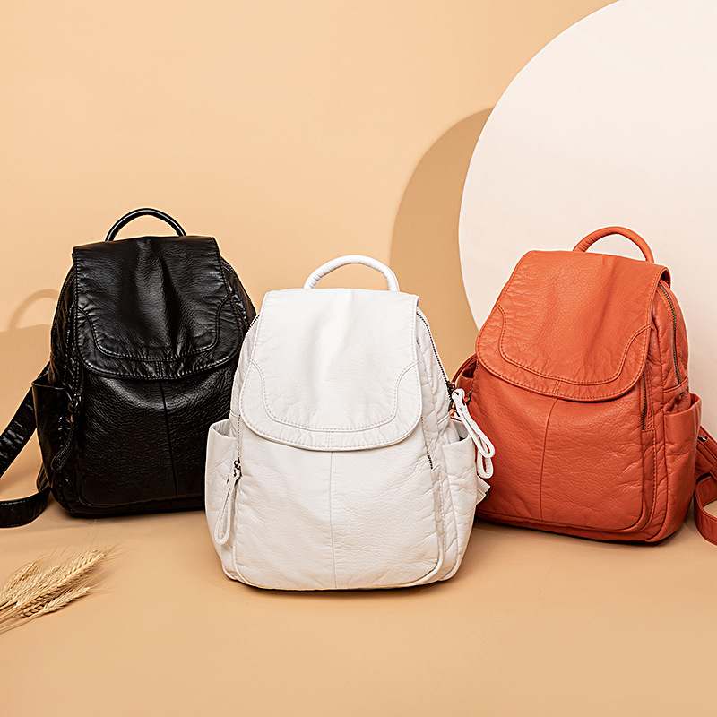 حقيبة ظهر من الجلد الأبيض المغ - مراجعة Women Bags In Sale وسعره