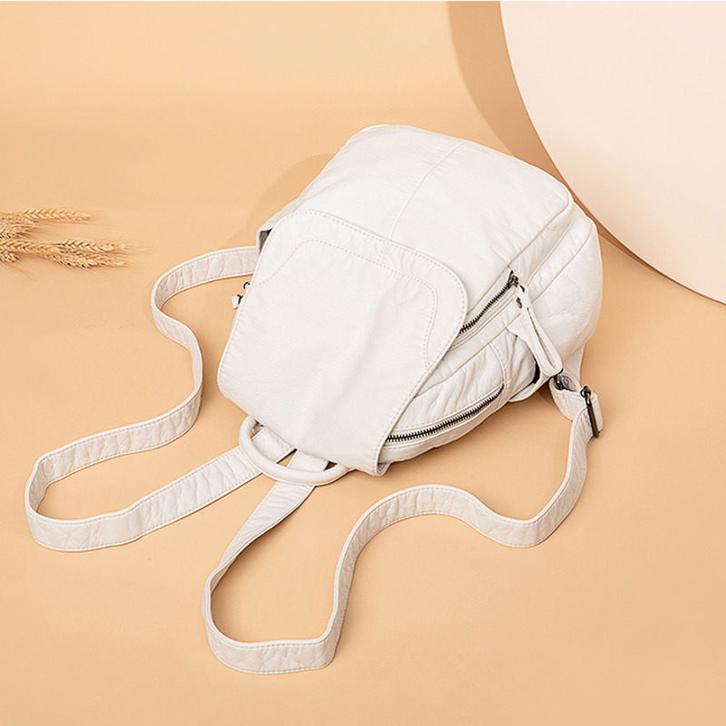 حقيبة ظهر من الجلد الأبيض المغ - مراجعة Women Bags In Sale وسعره