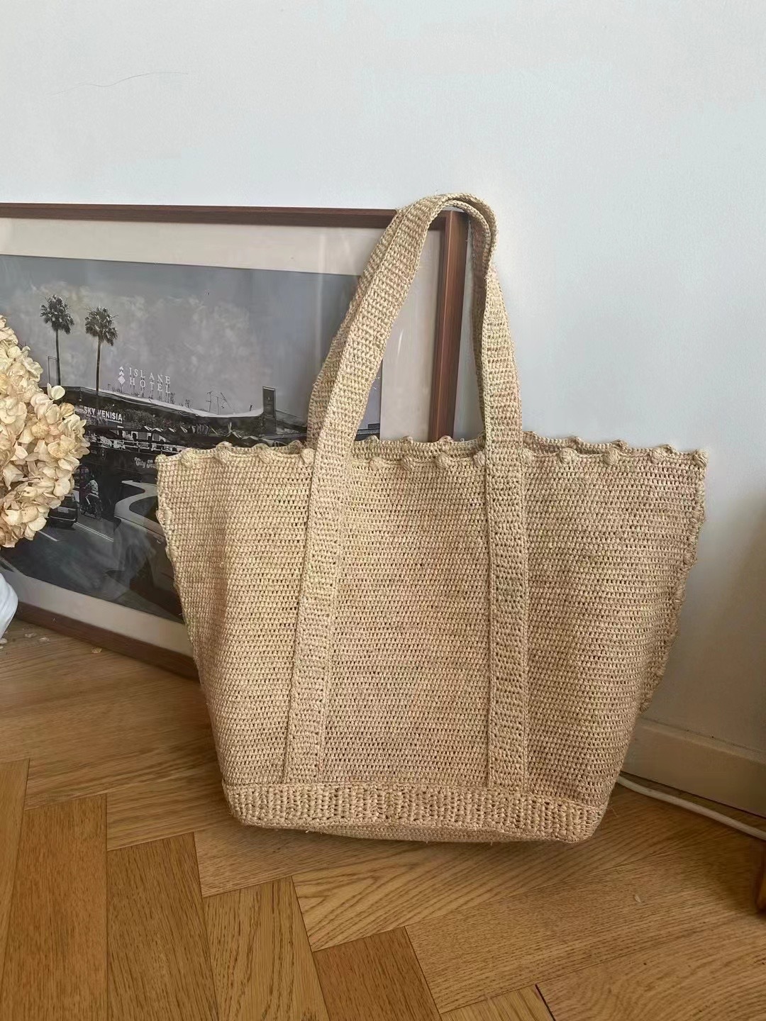 حقيبة يد نسائية كبيرة السعة مص - مراجعة Women'S Raffia Bags وسعره