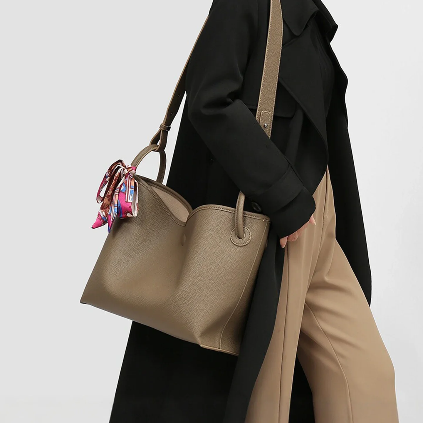 حقيبة يد نسائية فاخرة عالية ال - مراجعة Women Bags Leather وسعره