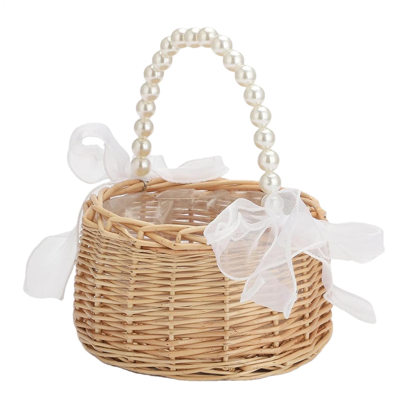 سلة زهور من الخيزران والراتان  - مراجعة Basket Bag Wicker وسعره
