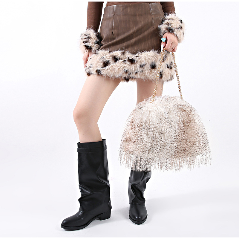 حقيبة يد نسائية من الفرو الصنا - مراجعة Clutch Bag Evening وسعره
