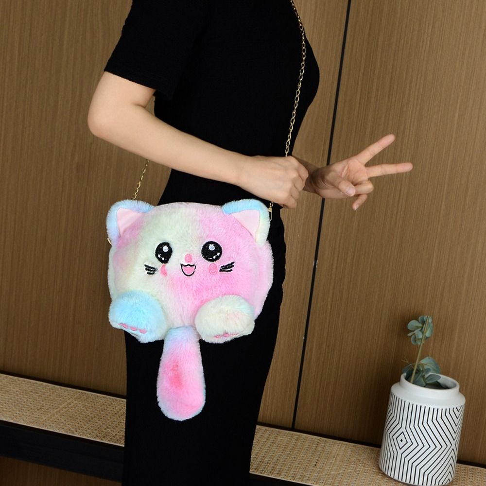 لطيف قوس قزح القط حقيبة كتف سل - مراجعة Women Bags In Sale وسعره