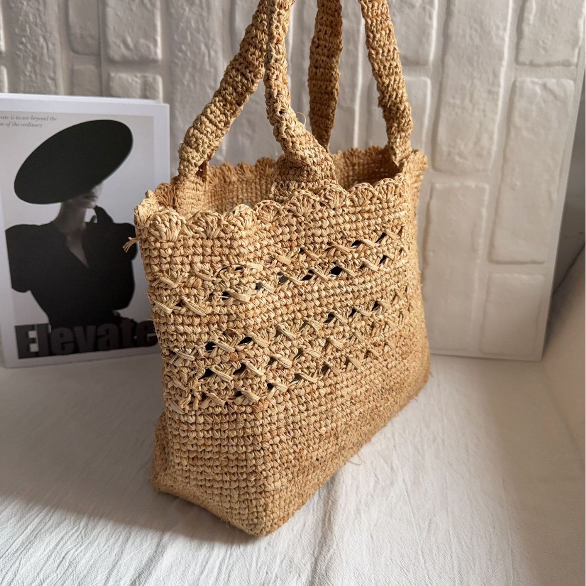 حقيبة كتف صيفية من قش الرافيا  - مراجعة Women'S Raffia Bags وسعره